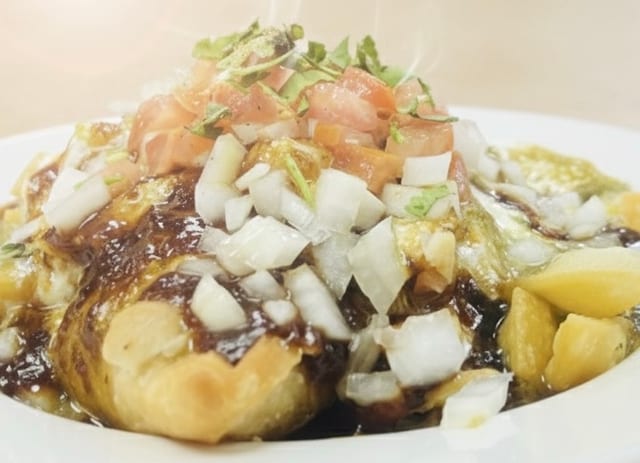 Samosa Chaat.