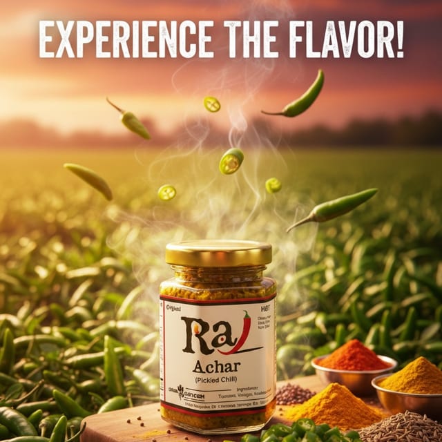 Raj Chili Achar (pickle jar).